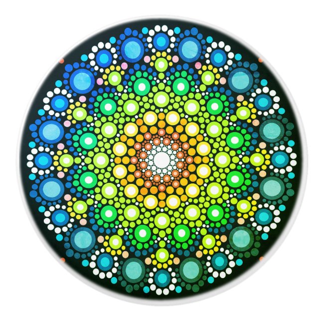 Boutons en céramique colorés (Devant)