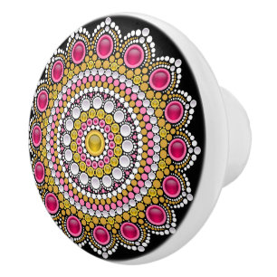 Boutons en céramique colorés