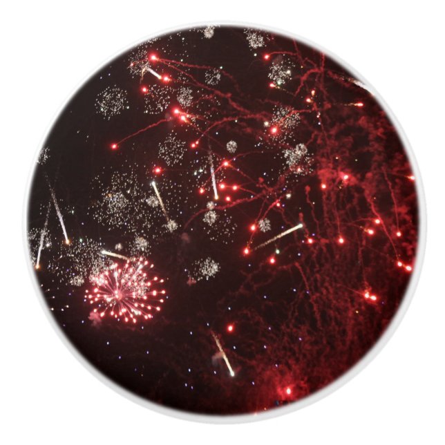 Boutons en céramique Feux d'artifice (Devant)