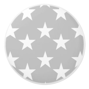 Boutons en céramique gris et blancs de profil sou