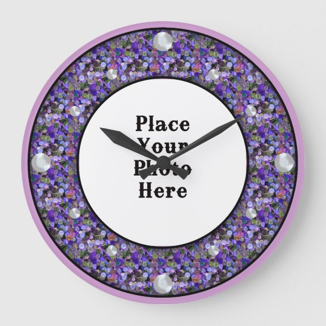 Boutons encadrer votre horloge murale photo (Recto)