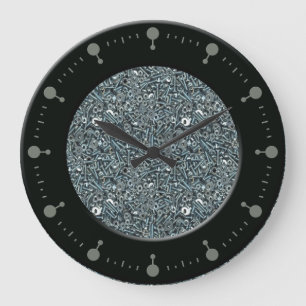 Boutons et boulons Motif Horloge murale