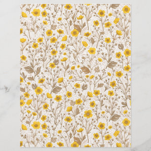 Boutons jaunes et bruns