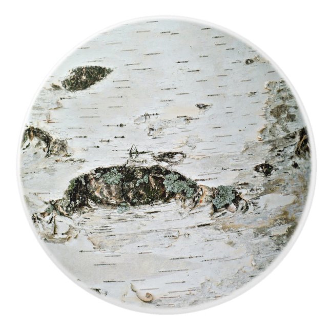 Boutons rustiques de tiroir en bois de bouleau (Devant)