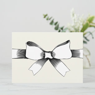Bow Avec Invitations De Ruban