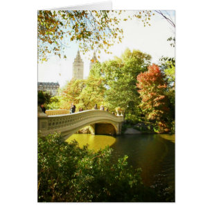 Bow Bridge, Central Park, Fin été, New York