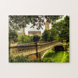 Bow Bridge, Central Park, NYC Puzzle<br><div class="desc">Extraordinaire photo à haute portée dynamique du pont Bow à Central Park à New York.</div>