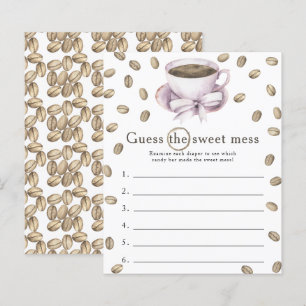 bow café baby shower Devinez le doux jeu de mess