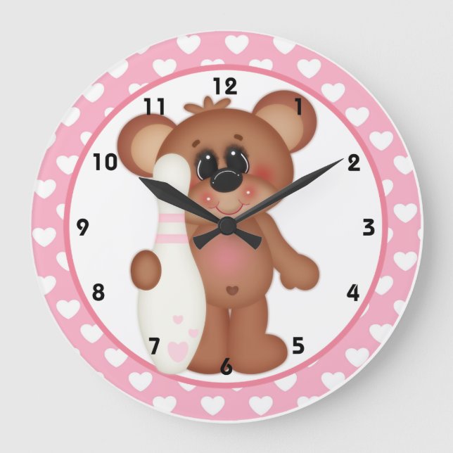 Bowl Me Over Valentine's Day Wall Horloge d1 (Recto)