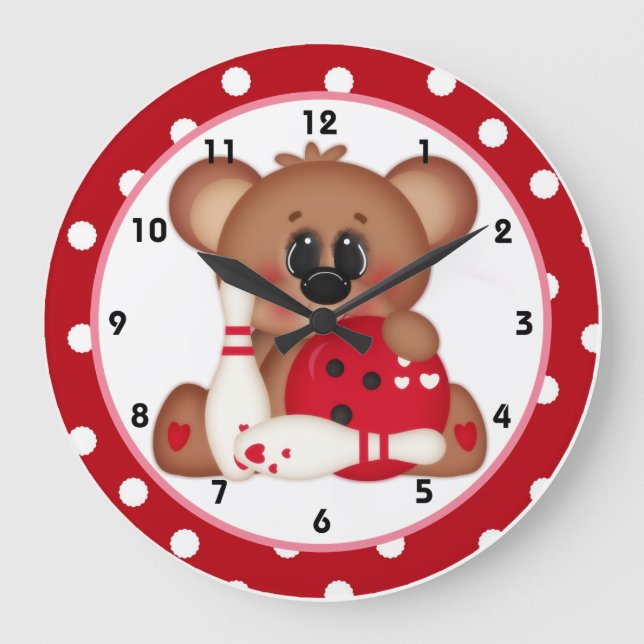 Bowl Me Over Valentine's Day Wall Horloge d2 (Recto)