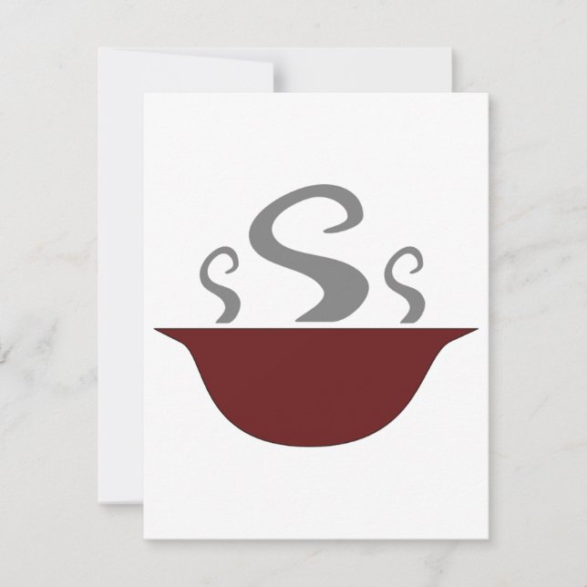 Bowl Of Steaming Soup Invitations (Devant)