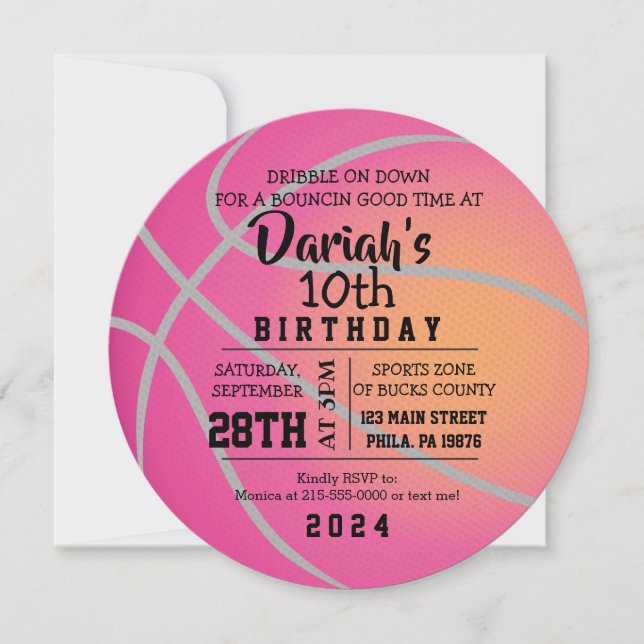 BOWLING BALL ROUND Anniversaire Fête Invitation (Devant)