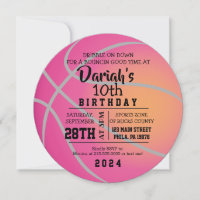 BOWLING BALL ROUND Anniversaire Fête Invitation