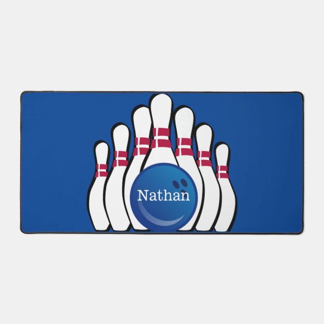 Bowling Design Desk Mat (Recto)
