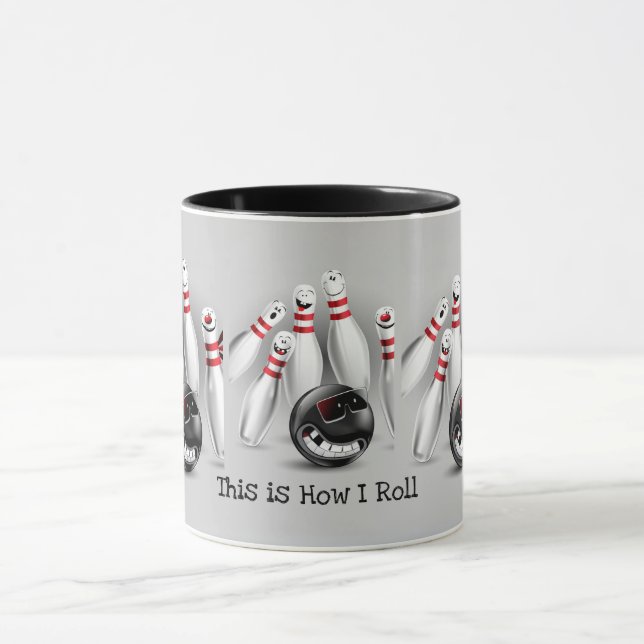 Bowling Mug - Voici comment je roule (Centre)