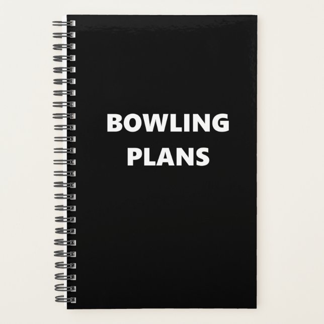 Bowling Planner Sports Thème Bowling Plans (Devant)