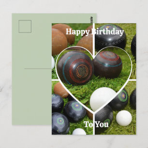 Bowls Heart Photo Collage, Carte Postale Anniversa