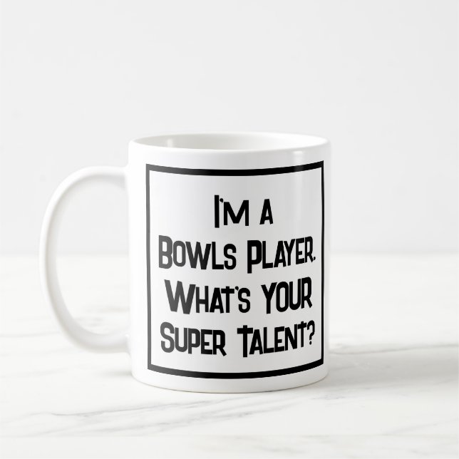 Bowls Player Super Talent. Café Mug (Gauche)