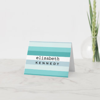 Box Aqua Blue Stripes