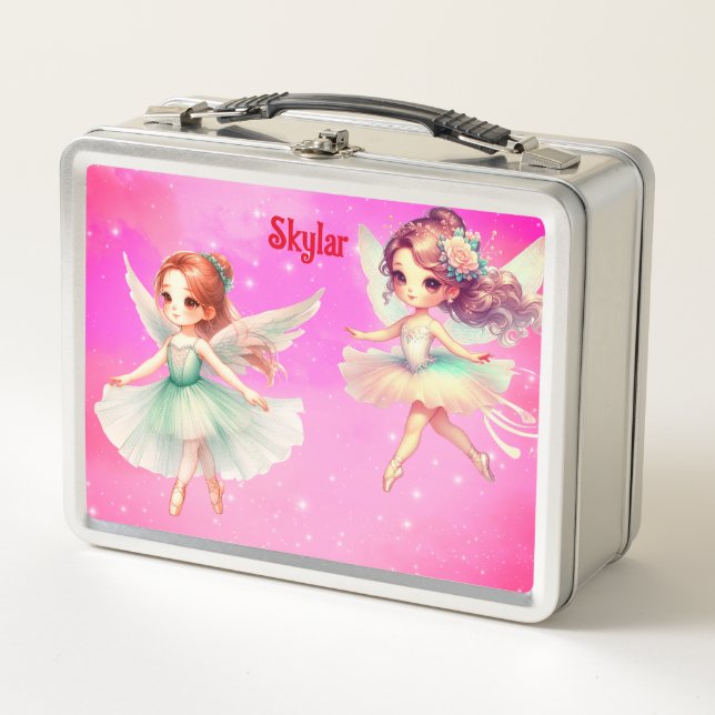 Box Ballerina avec ailes métal boîte à lunch (Devant)