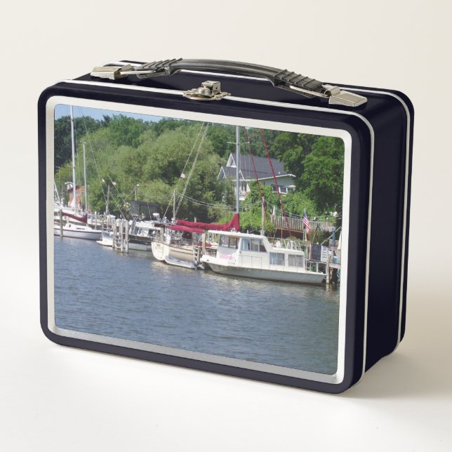 Box Beaux Bateaux Boîte à lunch en métal (Devant)