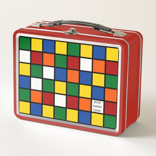 Box Boîte à lunch avec motif cubiste Var01 (Devant)