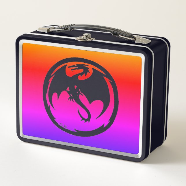 Box Boîte à lunch Black Dragon Neon (Devant)