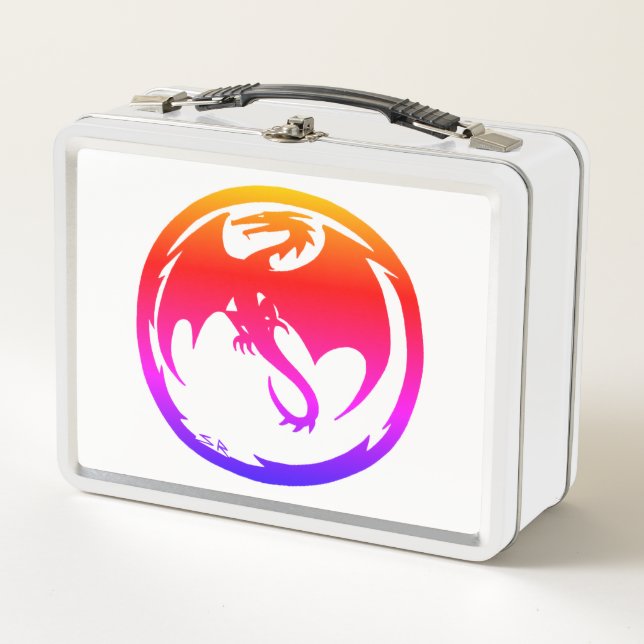 Box Boîte à lunch blanche Neon Dragon (Devant)