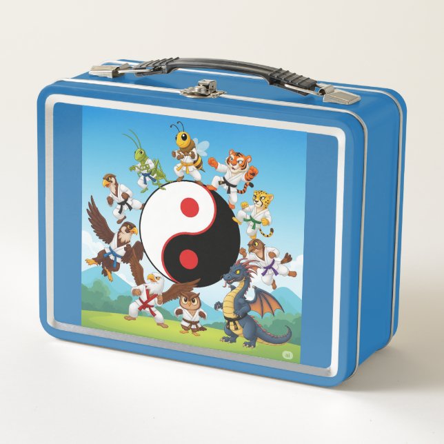 Box Boîte à lunch bleue pour enfants (Devant)