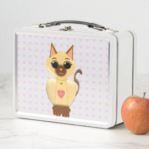 Box Boîte à lunch charmante avec chat