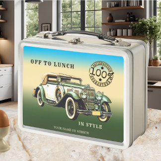 Box Boîte à lunch classique pour voiture Vintage