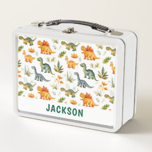 Box Boîte à lunch Cute Dinosaur personnalisée pour enf