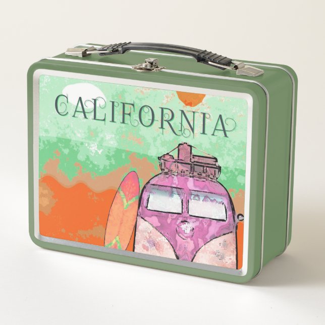 Box Boîte à lunch de l'affiche de voyage de Californie (Devant)