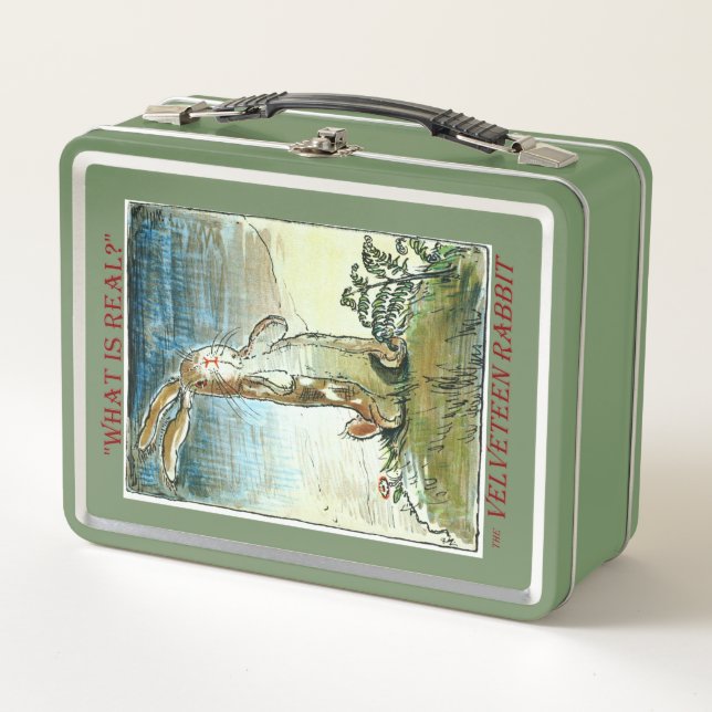 Box Boîte à lunch de lapin de velours (Devant)