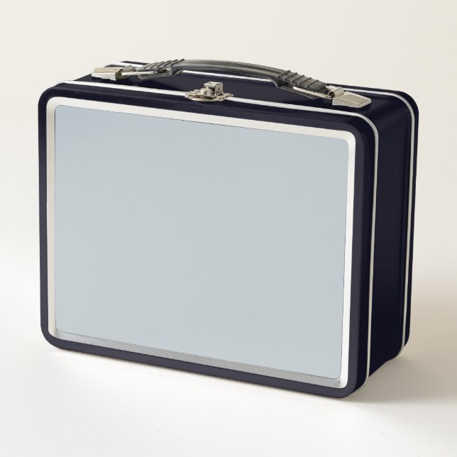 Box Boîte à lunch en argent métallique durable pour le (Devant)
