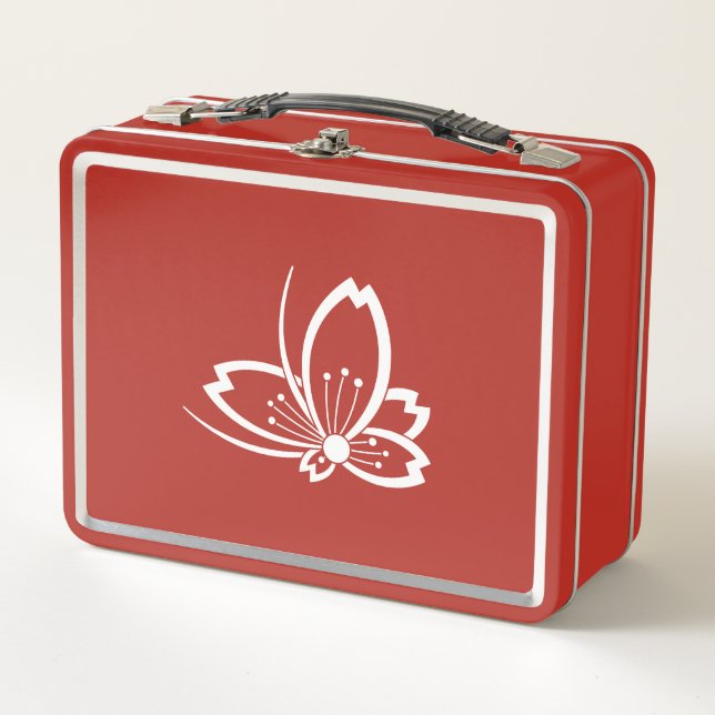 Box Boîte à lunch en forme de fleur de cerisier ombrée (Devant)