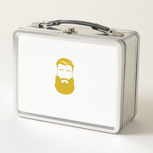 Box Boîte à lunch en métal de la barbe jaune (Devant)