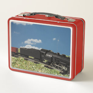 Box Boîte à lunch en métal du train modèle