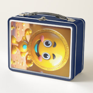 Box Boîte à lunch en métal Emoji coloré