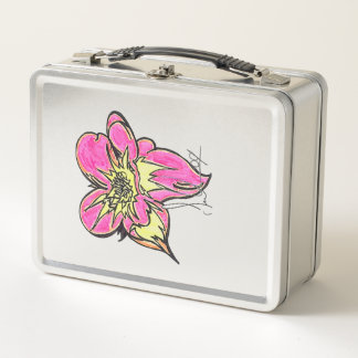Box Boîte à lunch en métal Flower Power Classic