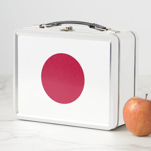Box Boîte à lunch en métal inoxydable avec drapeau du  (En situation)