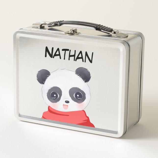 Box Boîte à lunch en métal Panda Boy (Devant)