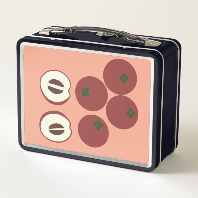 Box Boîte à lunch en métal Pomme Velours (Dos)