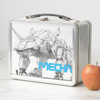 Box Boîte à lunch en métal pour monstre robotique de l