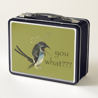 Box Boîte à lunch en métal représentant un oiseau de J