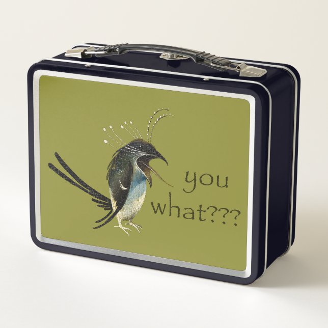 Box Boîte à lunch en métal représentant un oiseau de J (Dos)