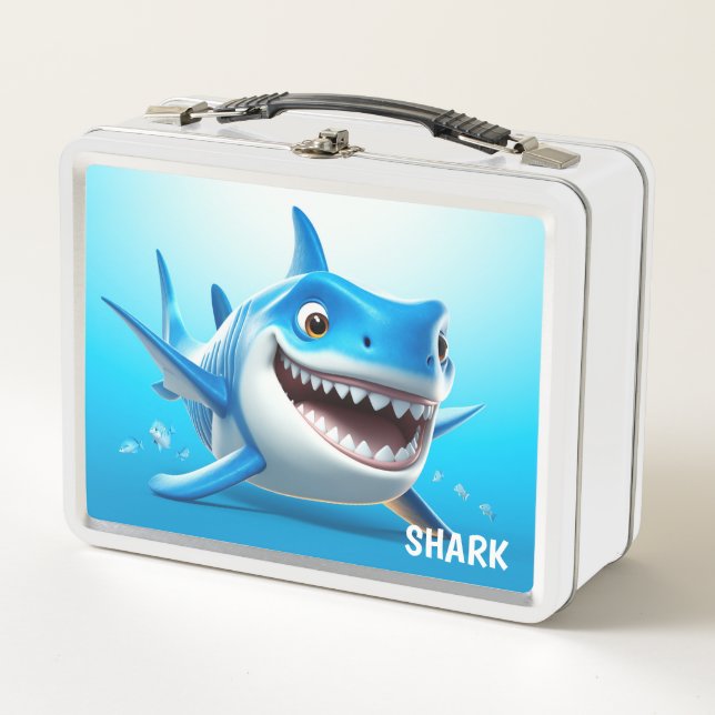 Box Boîte à lunch en métal Requin (Devant)