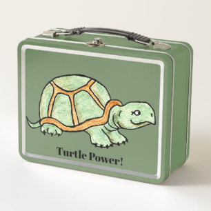 Box Boîte à lunch en métal tortue