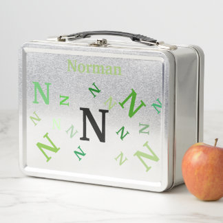 Box Boîte à lunch - Lettres mélangées en vert
