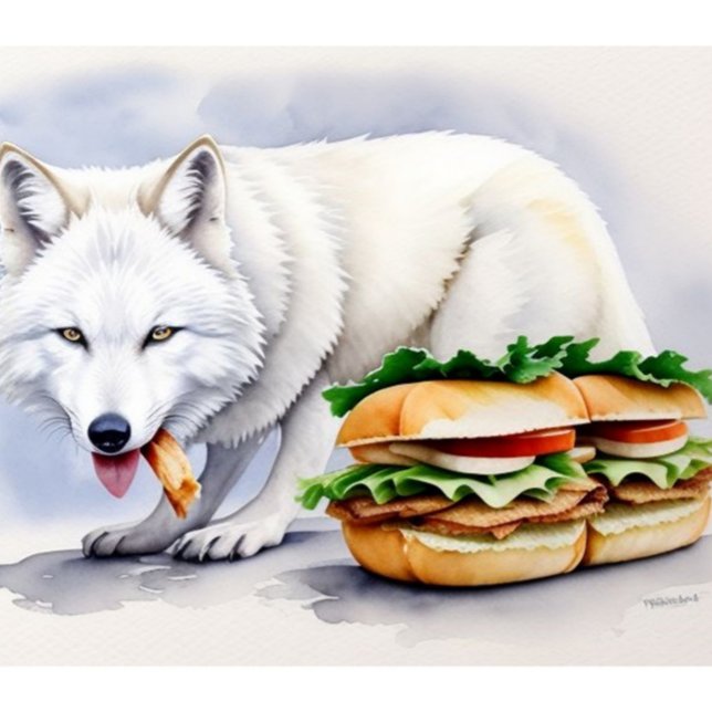 Box Boîte à lunch Loup & Sandwich  ("A wolf with a taste for sandwiches")